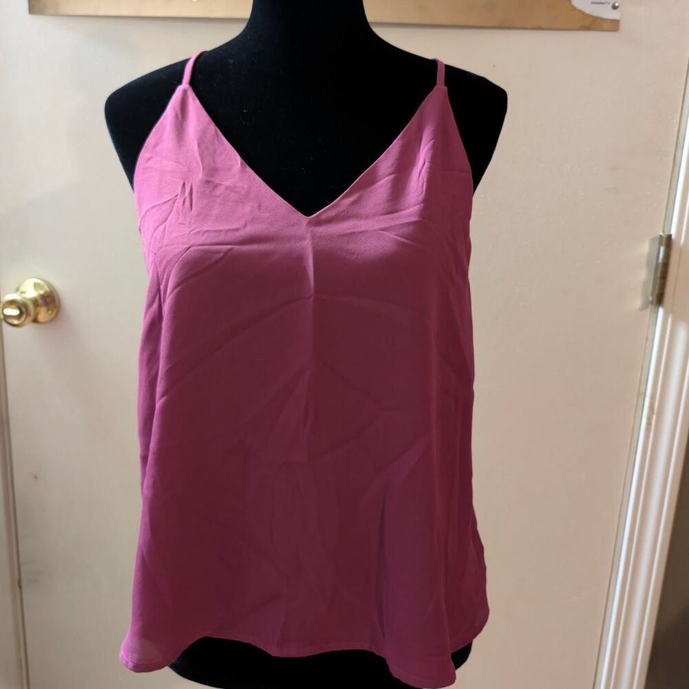 Lulus Magenta Low Back Cami Top - Size M